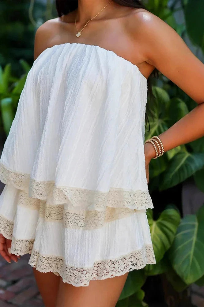 Hollow Out High Waist Mini Dress