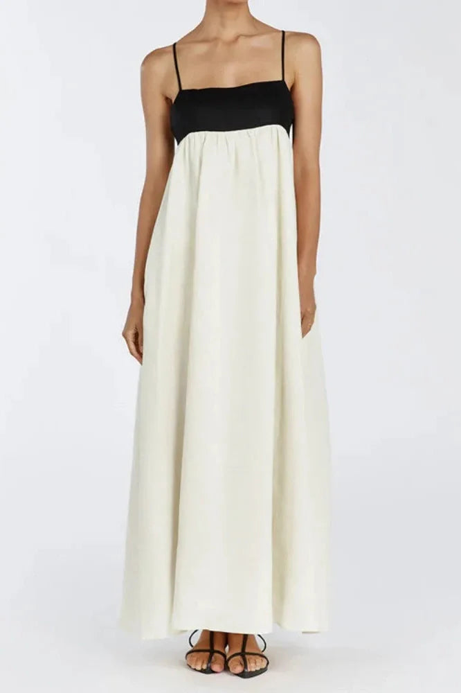 Elegant Backless Sleeveless Loose Maxi Dress
