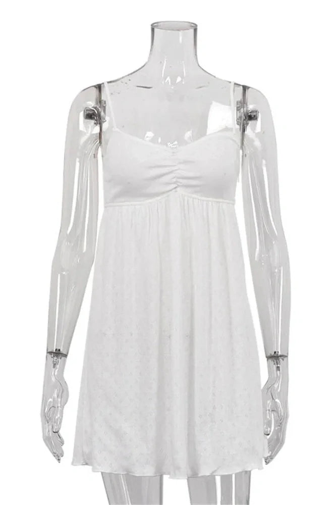 Printed V-Neck Slim Backless High Waist Patchwork Mini Dress