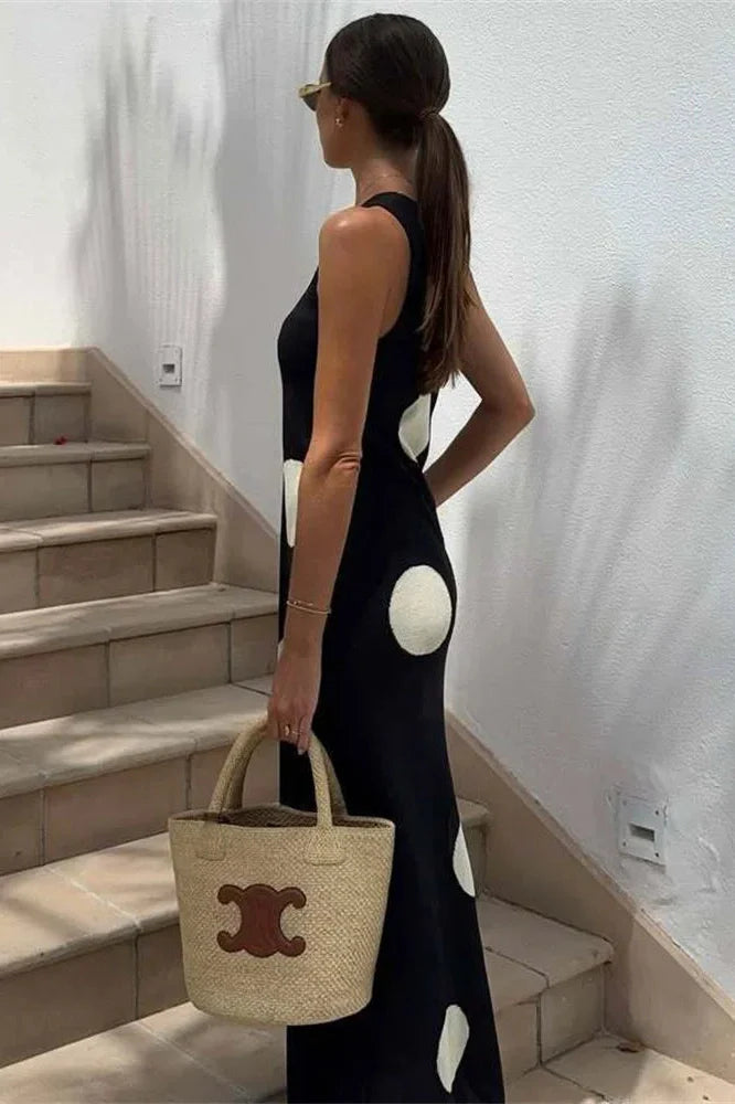 Sleeveless Loose See-Through Maxi Dress