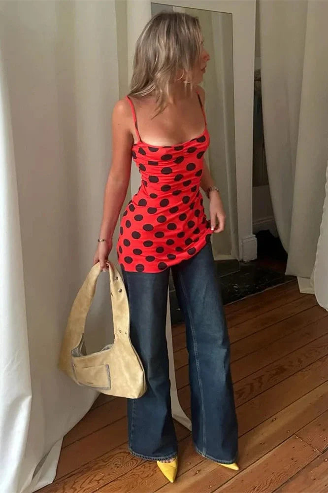 Patchwork Backless Sleeveless Mini Dress