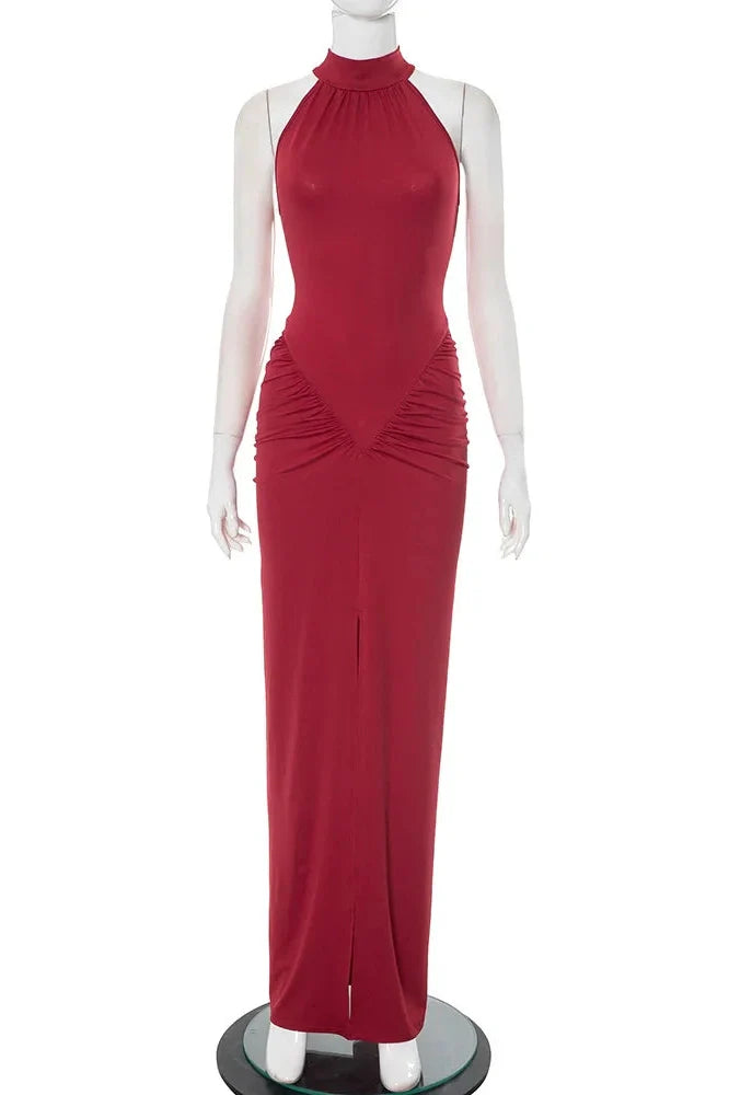 Elegant Sleeveless Bodycon Maxi Dress