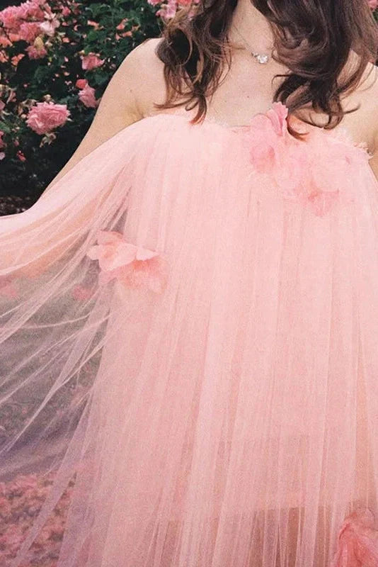 Off-Shoulder Strapless High Waist Pleated Mini Dress