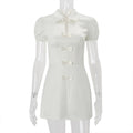 Short Sleeve Slim High Waist Mini Dress