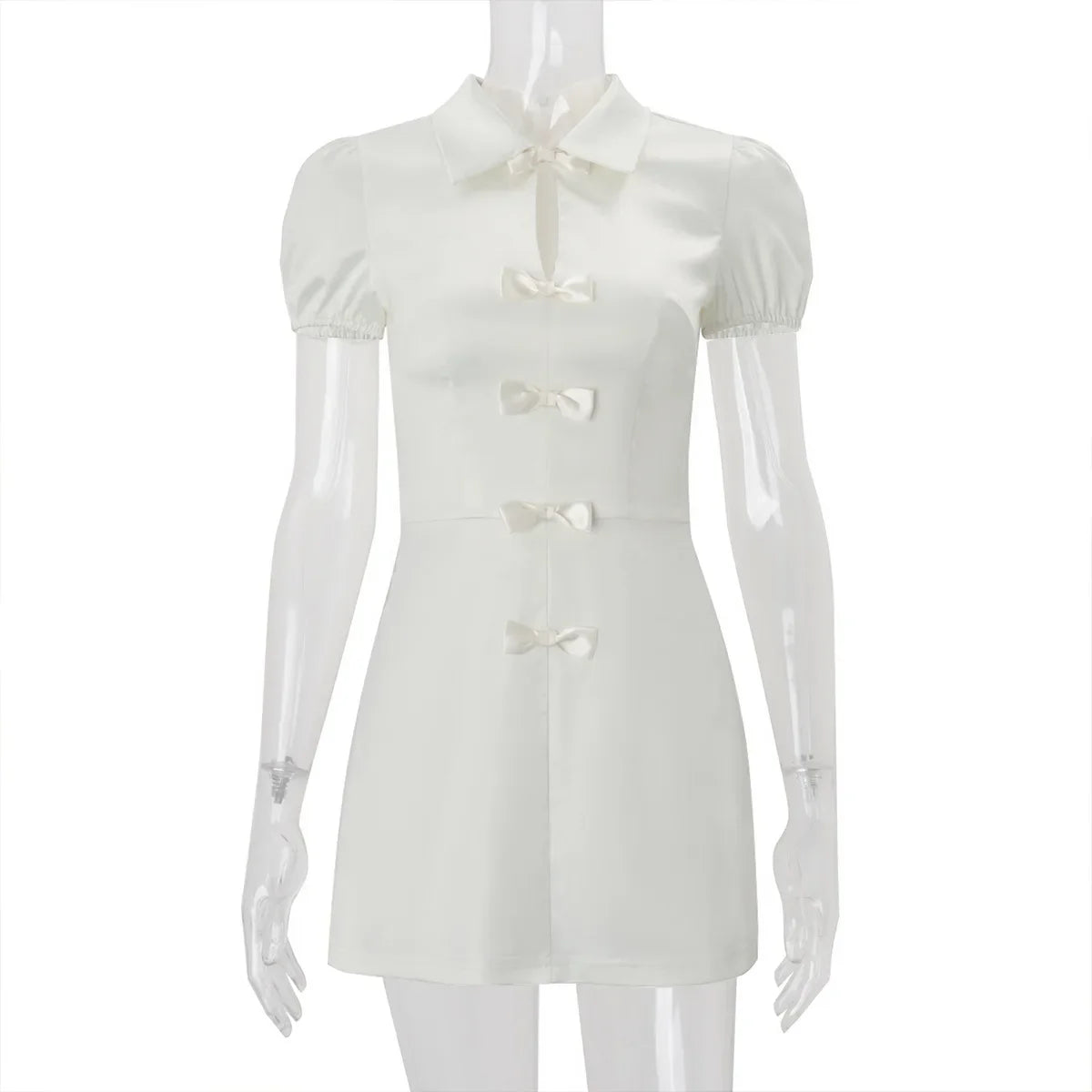 Short Sleeve Slim High Waist Mini Dress