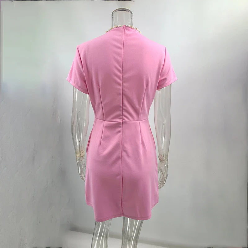 Short Sleeve Bodycon Mini Dress