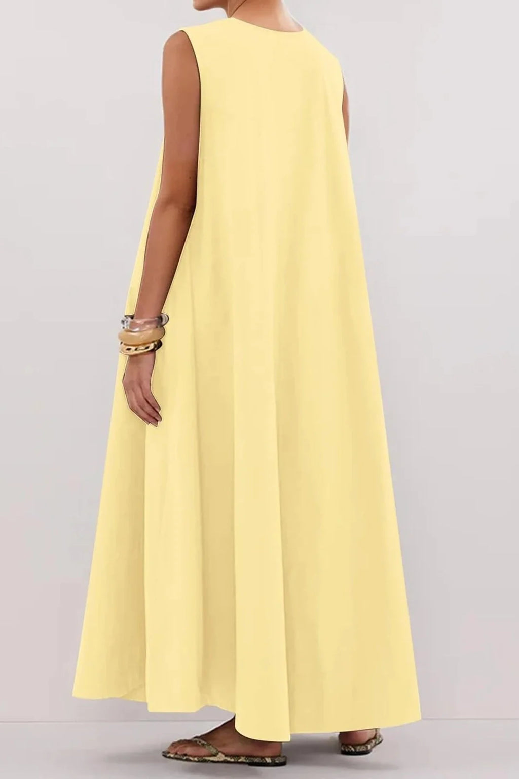 Elegant Sleeveless Loose Maxi Dress