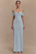 Off-Shoulder Strapless Sleeveless Backless Maxi Dress