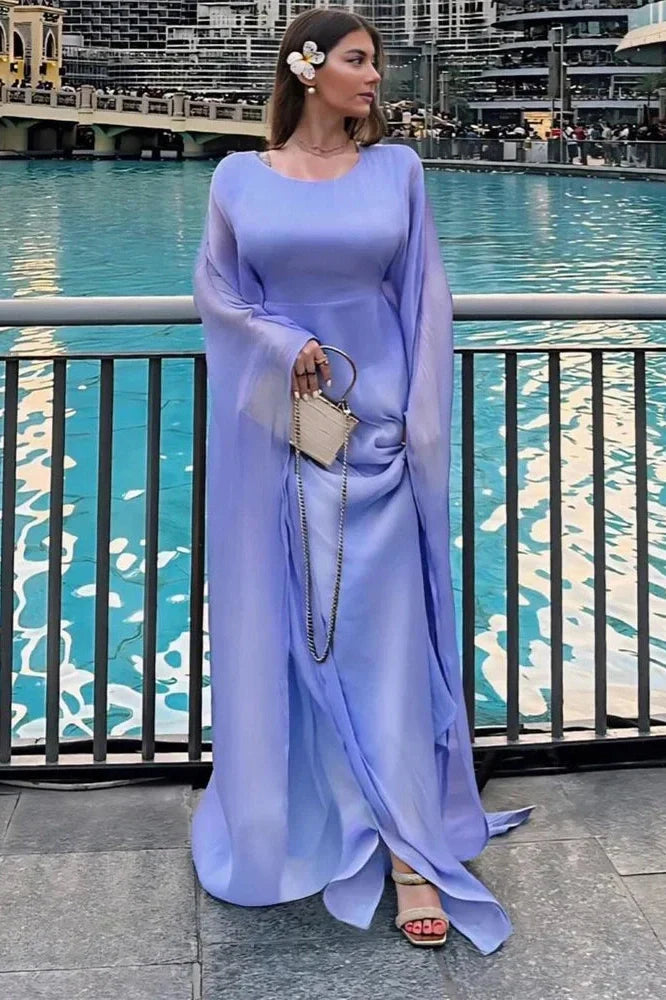 Elegant Long Sleeve Maxi Dress