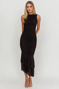 Elegant Backless Sleeveless Bodycon Maxi Dress