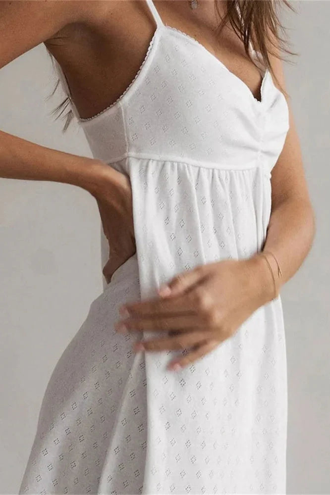 Printed V-Neck Slim Backless High Waist Patchwork Mini Dress