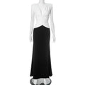 Pleated Deep V Neck Sleeveless High Slit Maxi Dress
