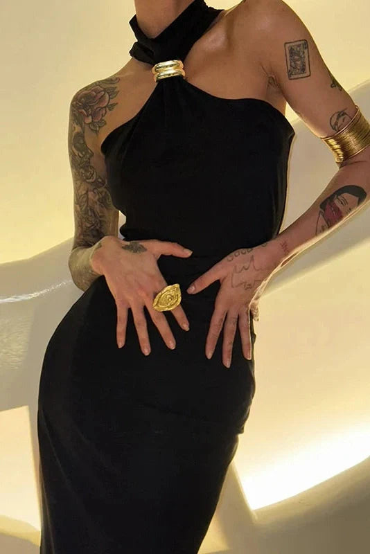 Elegant Slim Sleeveless Maxi Dress