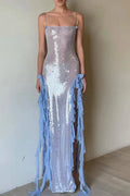 Elegant Split Sleeveless Maxi Dress