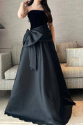 Off Shoulder Pleated Sleeveless High Waist Maxi Dress