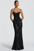 Spaghetti Strap Backless Sleeveless Bodycon Maxi Dress