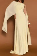Sleeveless Slash Collar High Waist Maxi Dress