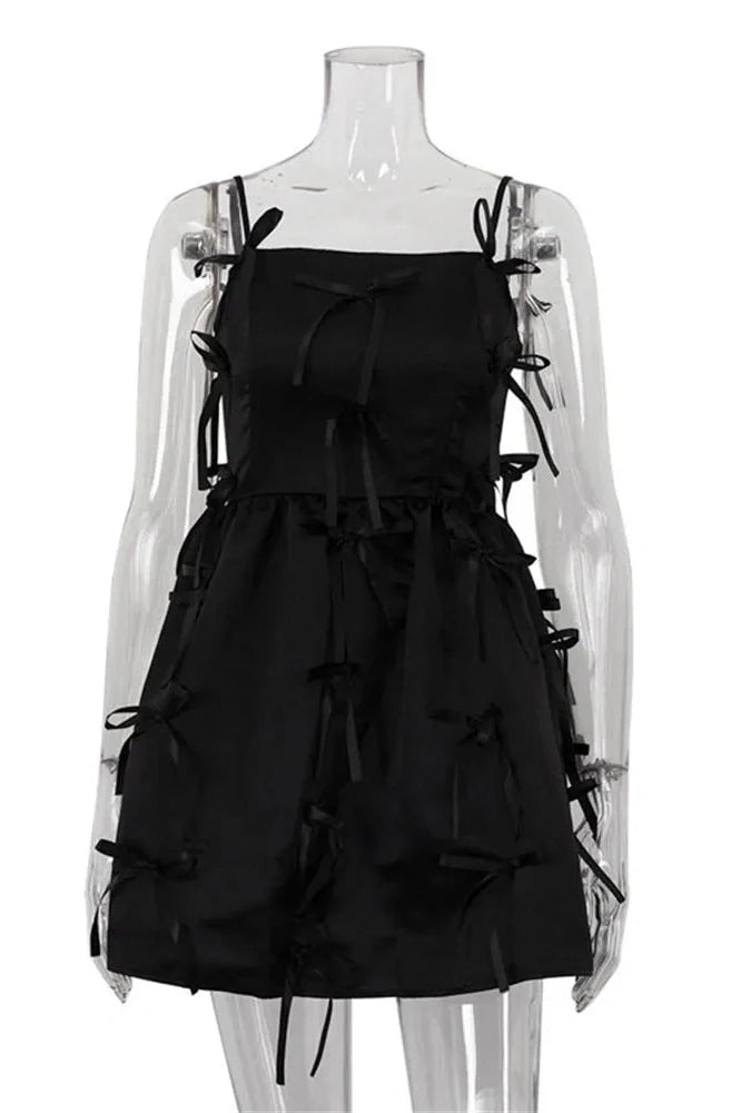 Backless Patchwork Bodycon Mini Dress