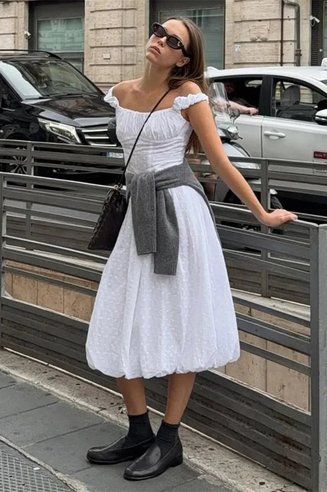 Lace-Up Backless Patchwork Bodycon Midi Dress