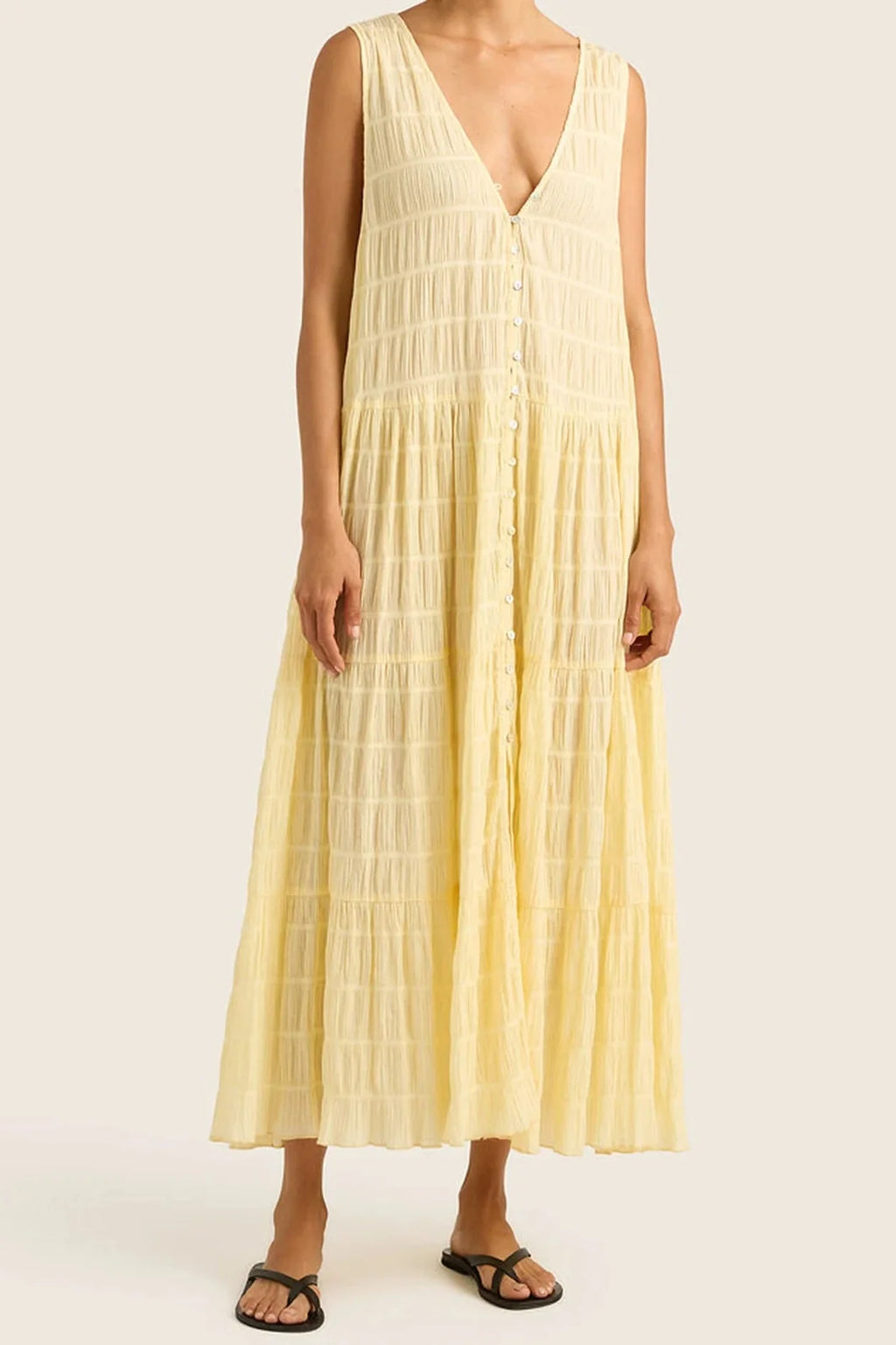 Elegant Sleeveless Loose Maxi Dress
