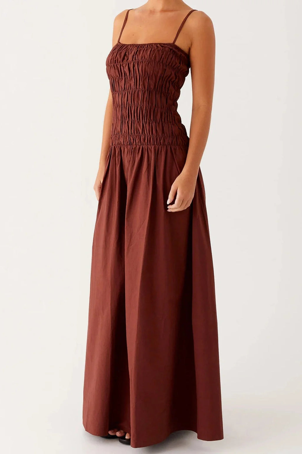 Sleeveless Spaghetti Strap Maxi Dress