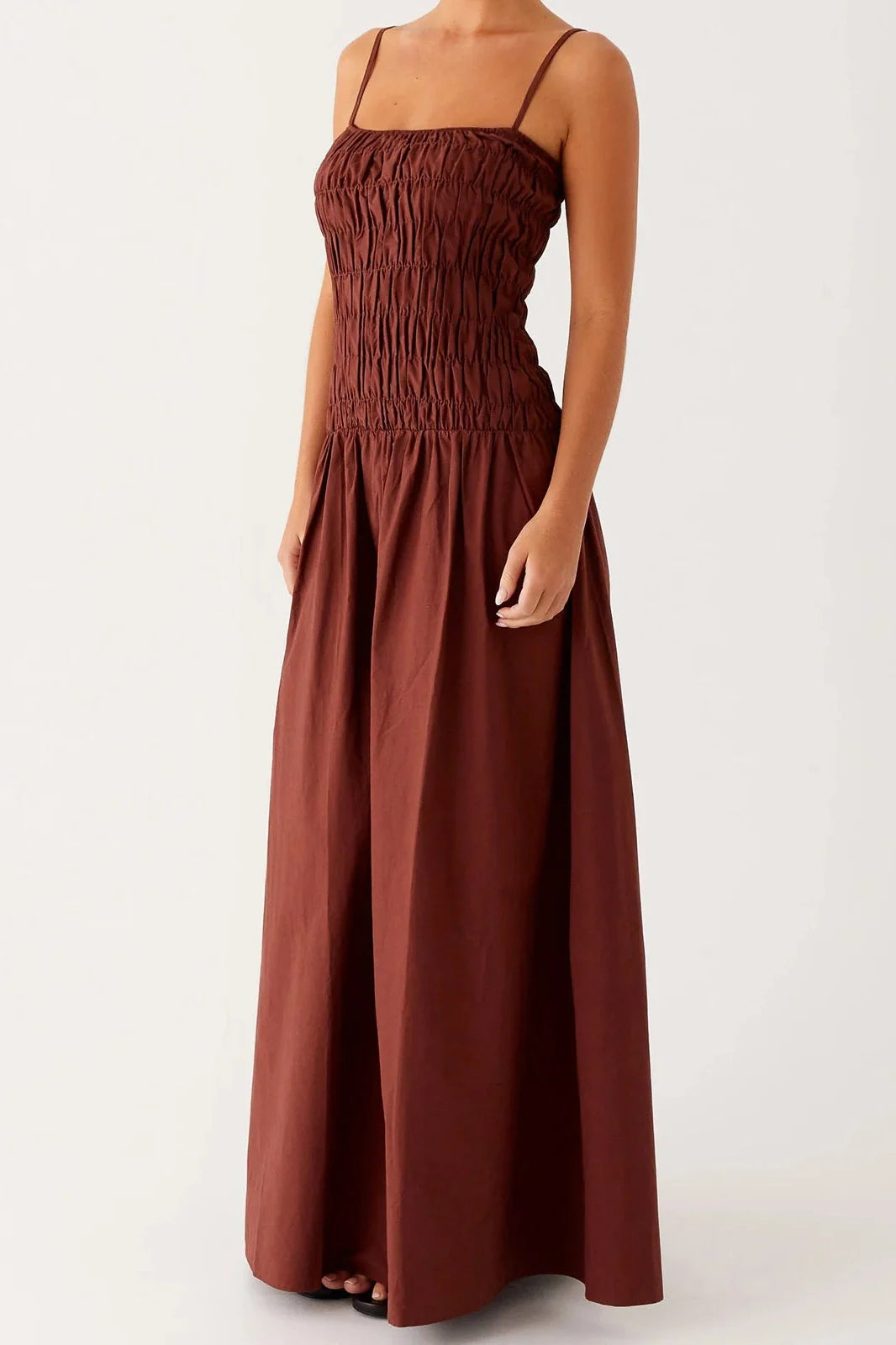 Sleeveless Spaghetti Strap Maxi Dress