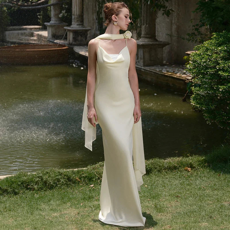 Backless Spaghetti Strap Maxi Dress