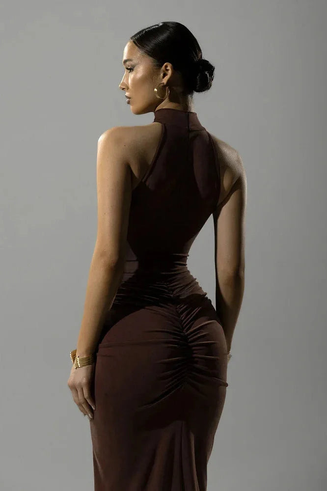 Elegant Sleeveless Bodycon Maxi Dress
