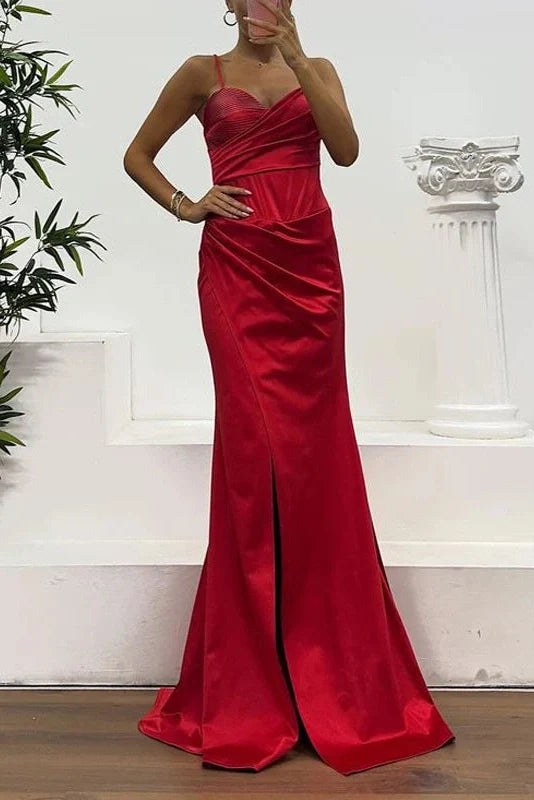 Hollow Out High Waist Split Sleeveless Maxi Dress