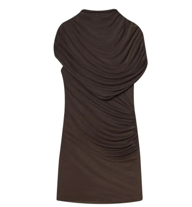 Elegant Patchwork See-Through Mini Dress