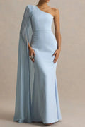 Elegant High Waist Sleeveless Slash Collar Slim Maxi Dress