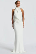 Backless Off-Shoulder Sleeveless Bodycon Maxi Dress