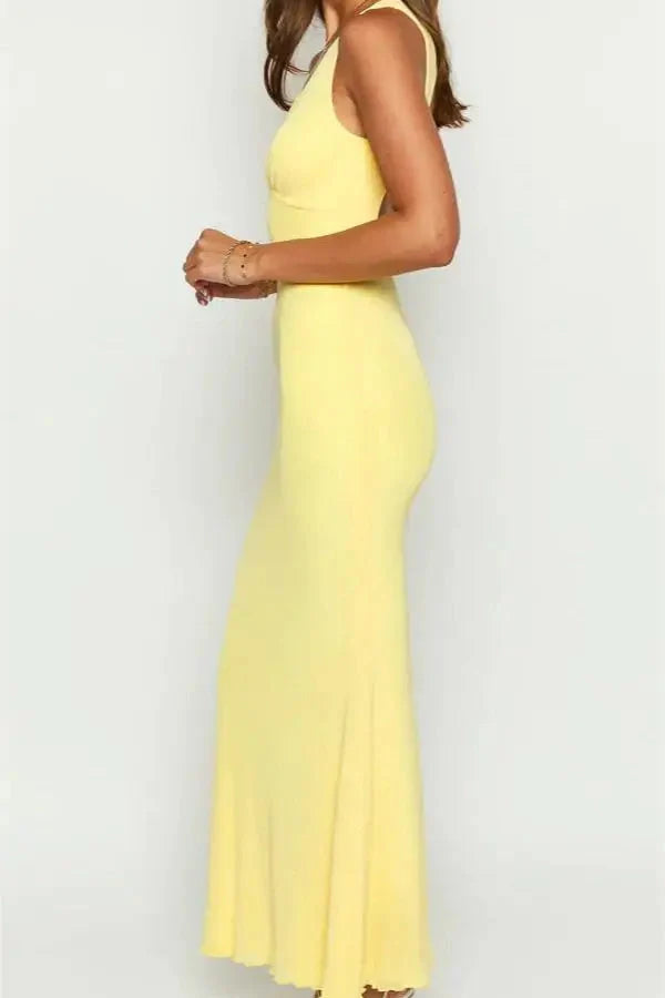 Sleeveless V-Neck Slim Fit Mini Dress