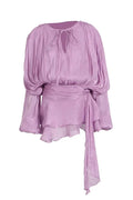Elegant Pleated Long Sleeve High Waist Mini Dress