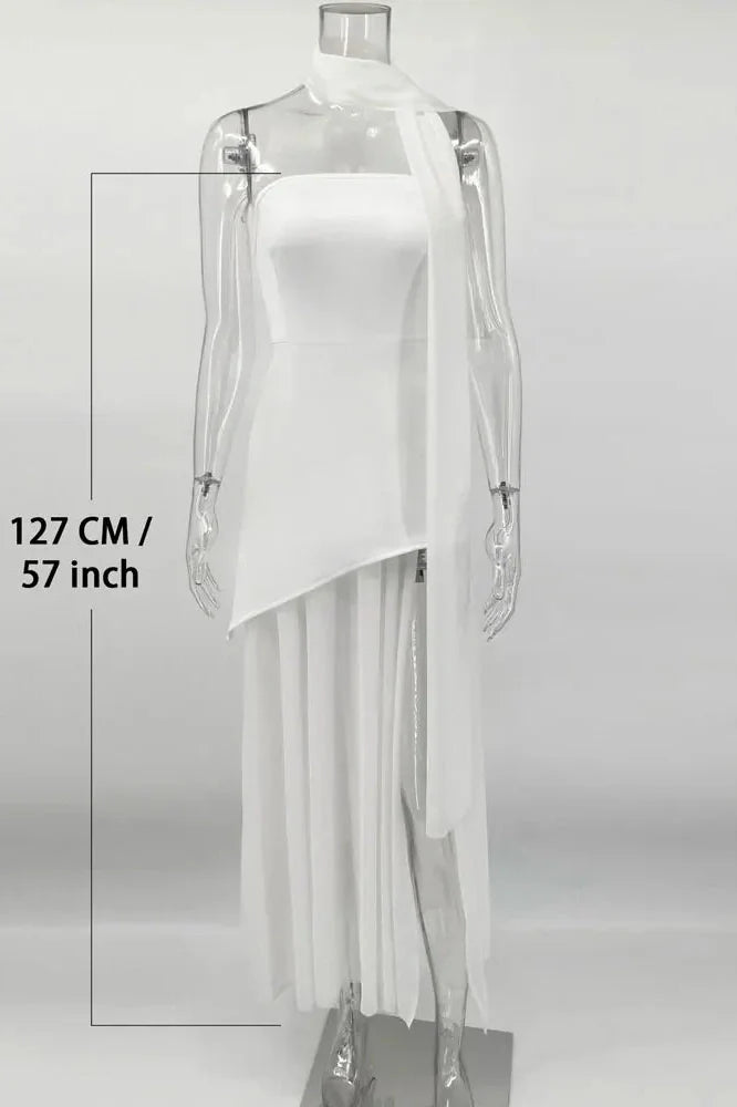 Mesh Backless Patchwork Slim Bodycon Maxi Dress