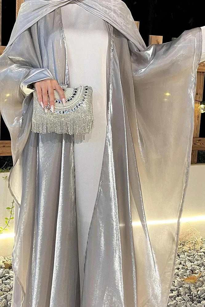 Elegant Loose Pleated Long Sleeve Maxi Dress