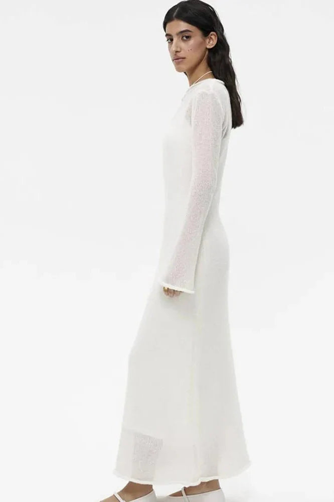 See-Through 2 Piece Maxi Dress