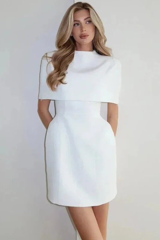 Elegant Sleeveless Round-Neck Mini Dress
