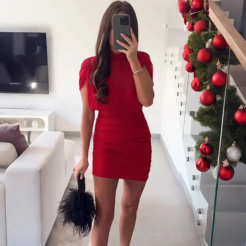 See Through Patchwork Sleeveless Mini Dress