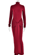 Elegant Long Sleeve Bodycon Maxi Dress