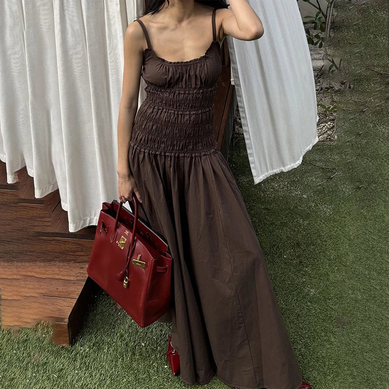 Spaghetti Strap Sleeveless Maxi Dress