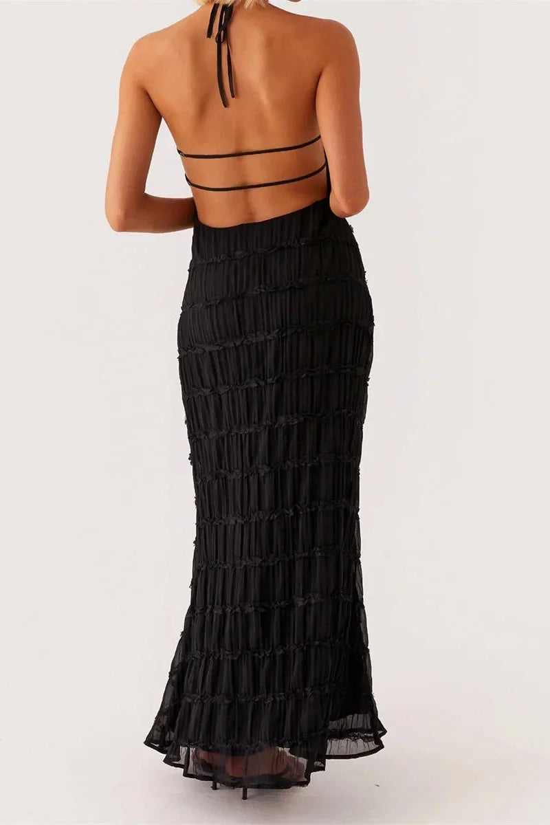 Bodycon Sleeveless Backless Maxi Dress