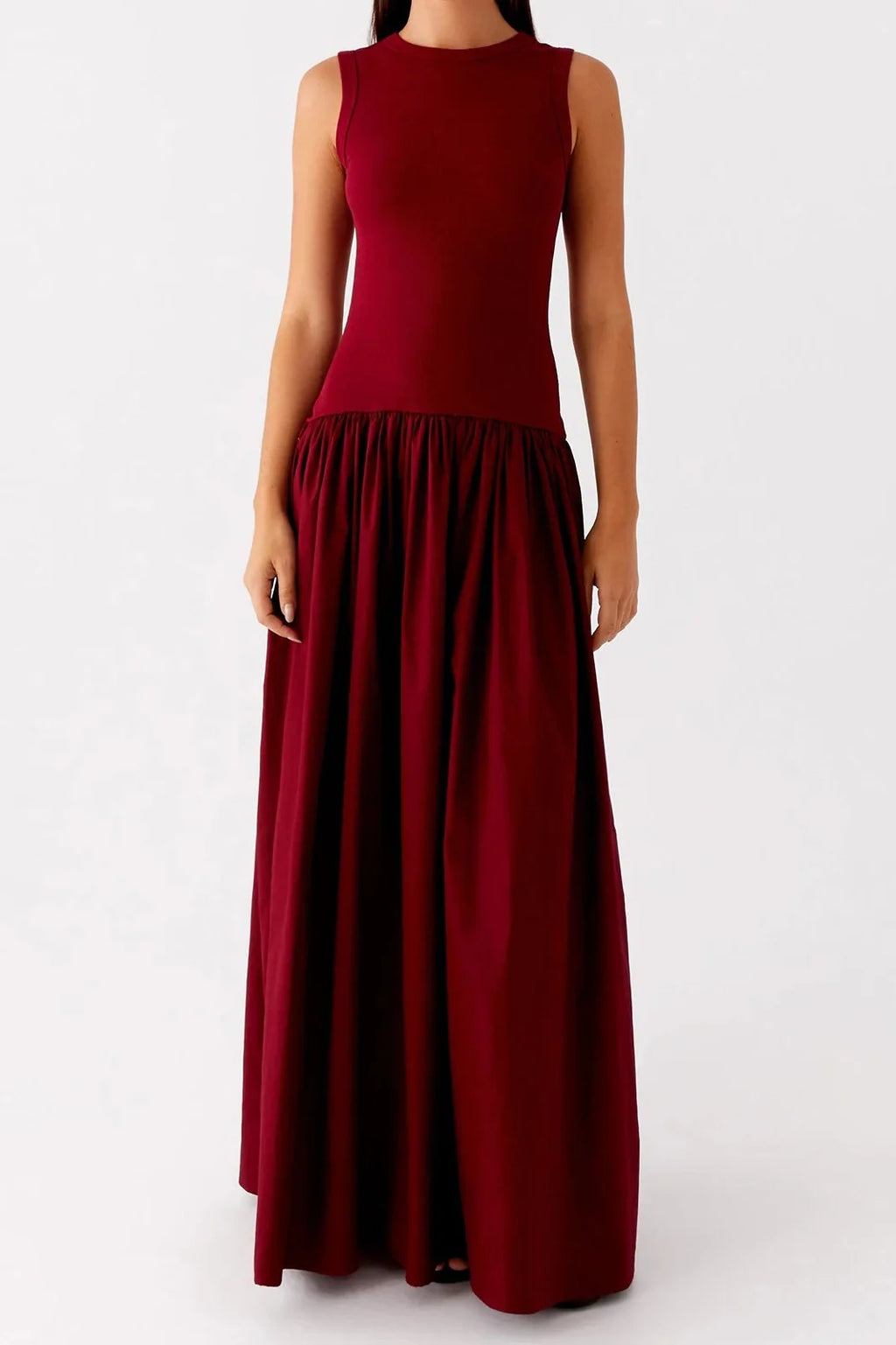 Elegant Sleeveless A-Line Maxi Dress