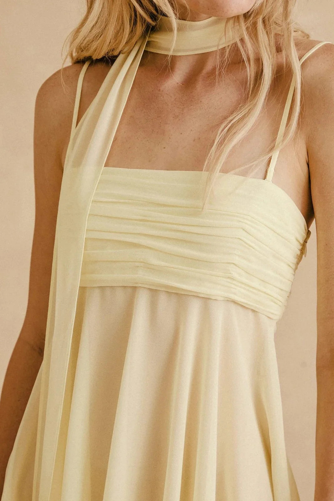 Sleeveless Spaghetti Strap Backless A-Line Mini Dress