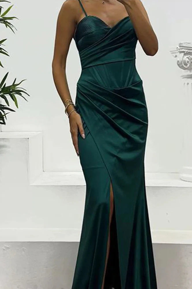 Hollow Out High Waist Split Sleeveless Maxi Dress