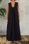Elegant Sleeveless Loose Maxi Dress