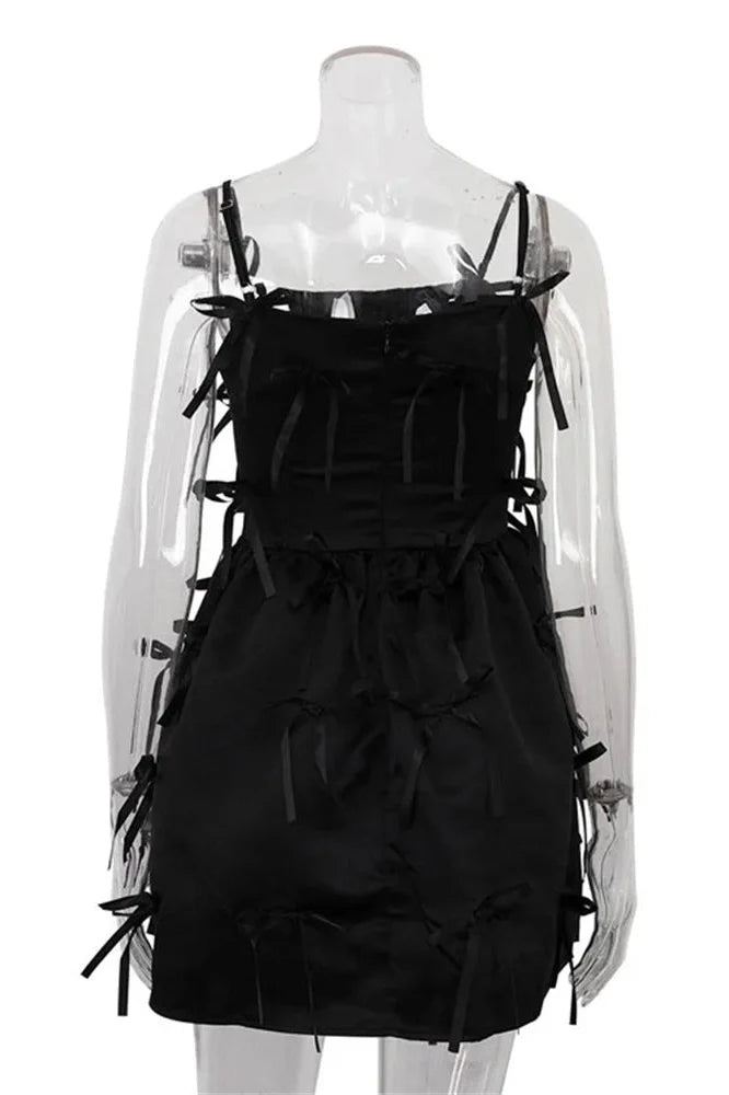 Backless Patchwork Bodycon Mini Dress