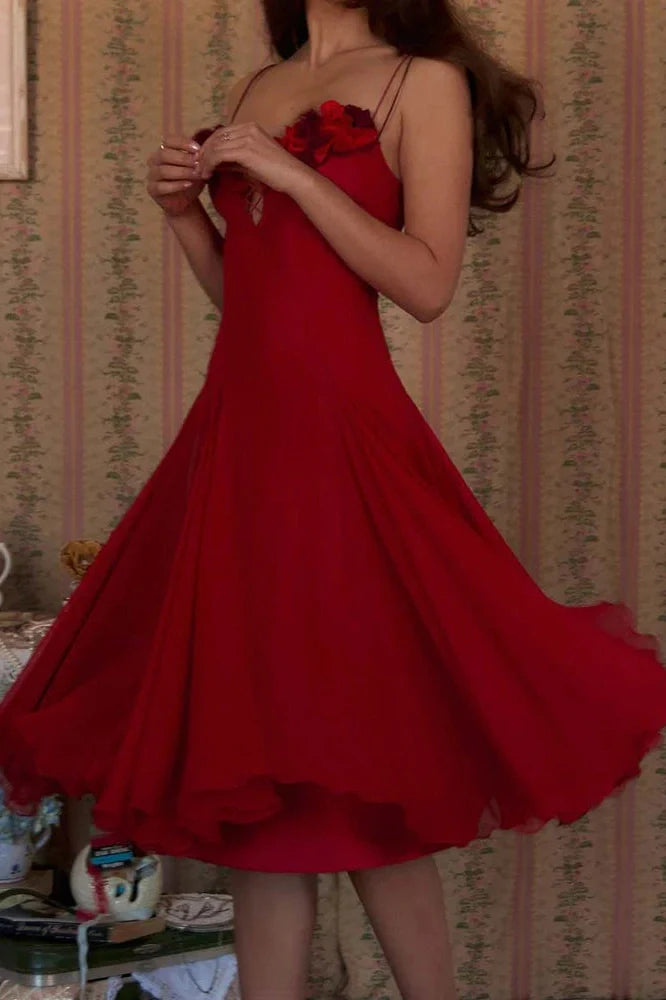 Elegant Backless Sleeveless Slim Lace Up Midi Dress