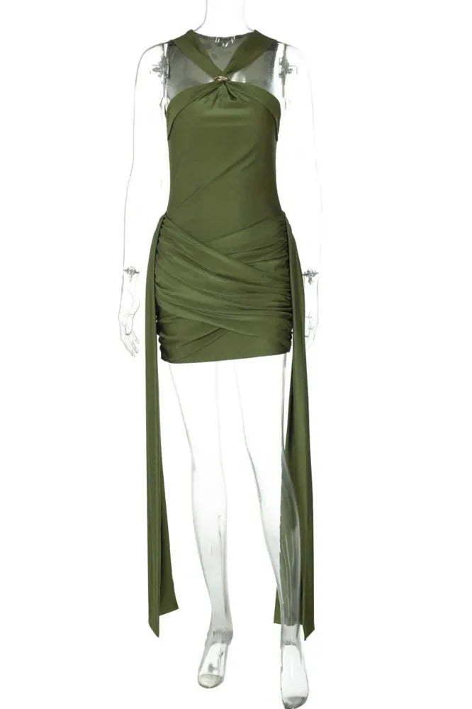 Off-Shoulder Strapless Sleeveless Mini Dress