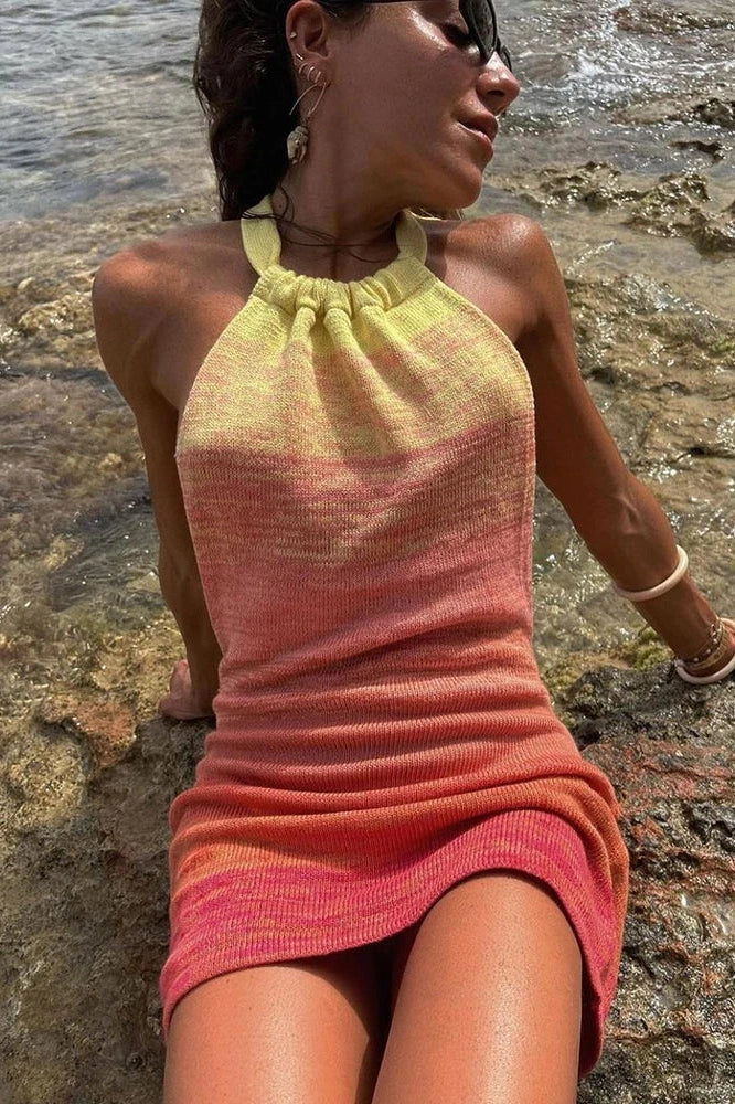 Elegant Sleeveless Bodycon Backless Mini Dresses